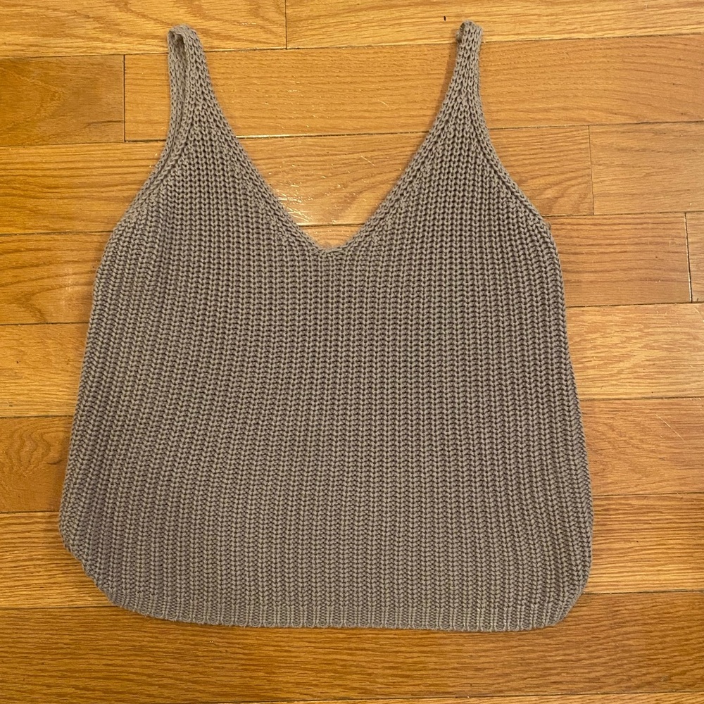 525 America Taupe Knit Tank Top